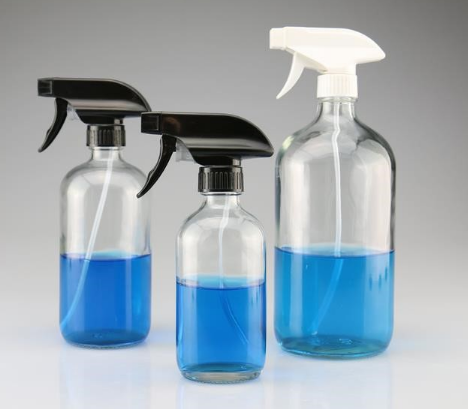 private label 250ml 500ml perfume boston cleanser liquid detergent glass spray bottle with trigger sprayer