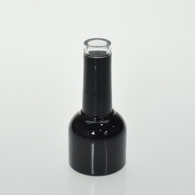 private label frosted crown bulk empty nail polish bottle with brush and gold cap