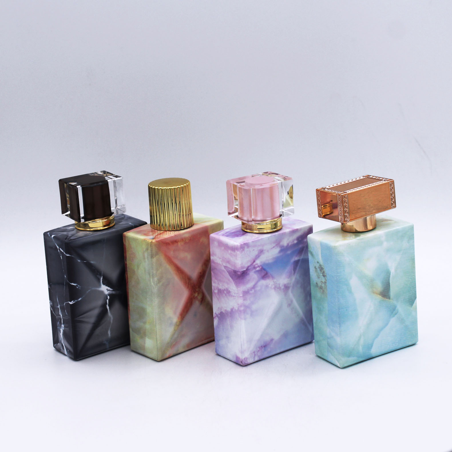 professional design new colorful luxury 100ml vintage perfume glass bottle packaging