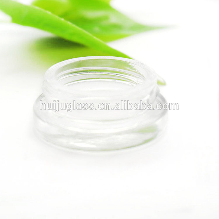 professional eyeshadow beauty Cosmetic Clear Jars - 7 ml Clear Glass Jar