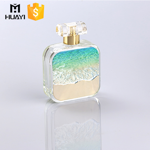 professional glassware manufacturer supply empty 100ml customized design spray glass perfume bottle