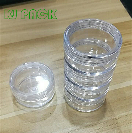 promote sales jar 2 3 4 5 6 multilayer stack cosmetic jar clear stacked pot for loose powder for glitter