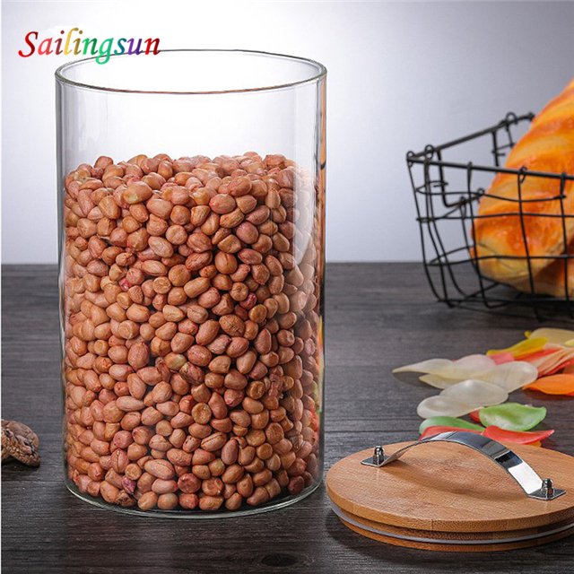 promotion durable hand craft high pyrex thermo proof glass food container