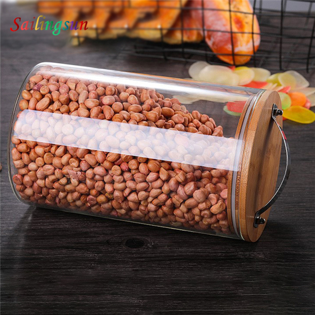 promotion durable hand craft high pyrex thermo proof glass food container