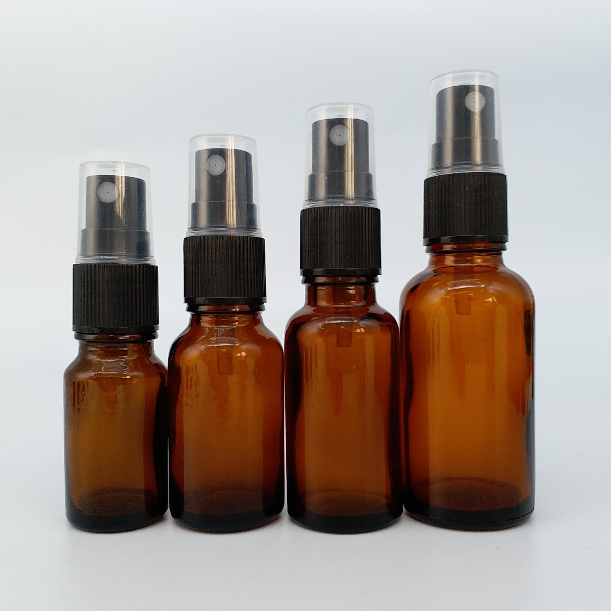 pump 1oz 2oz 4oz air freshener 5ml 10ml 15ml 20ml 30ml 50ml 100ml frost amber airless refillable perfume glass spray bottle