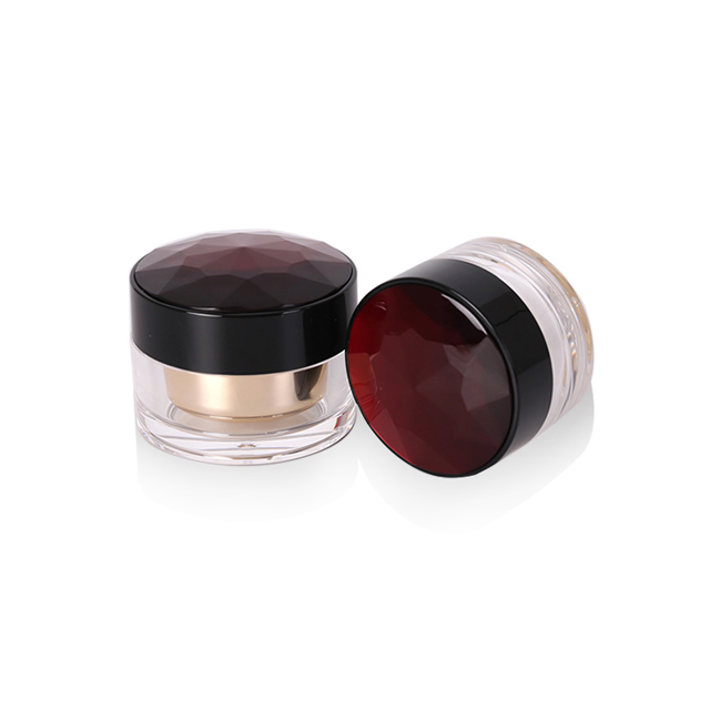 purple 15g cosmetic acrylic cream jar