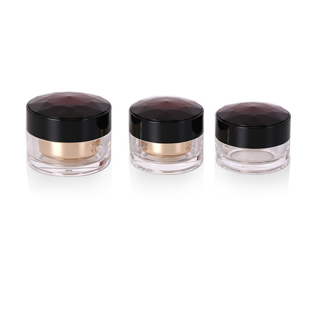 purple 15g cosmetic acrylic cream jar