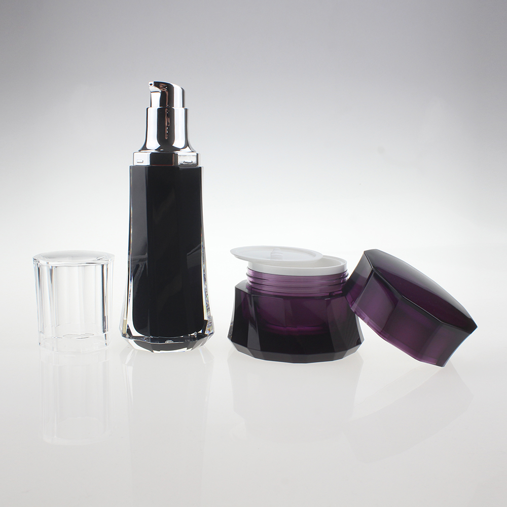 purple 50g cosmetic pot cosmetic jar cream, empty eye cream jar acrylic 50g