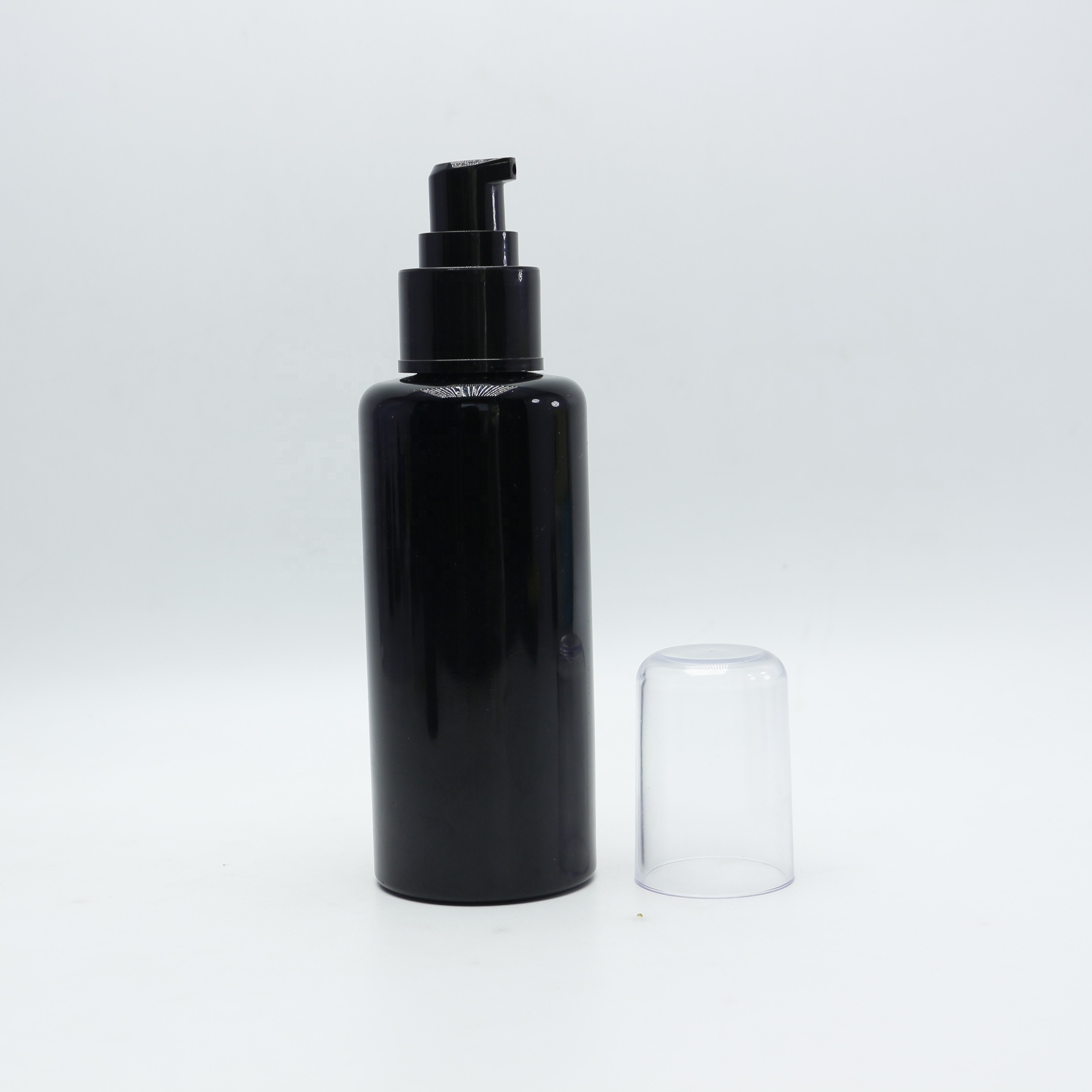 purple glass essential oil bottle with pump DV-29S