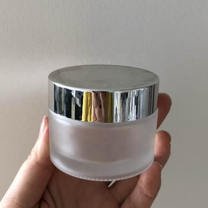 quality cosmetic packaging frosted glass spray pump bottle jar containers