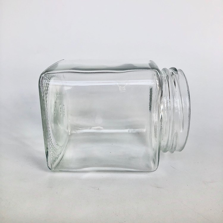 quantity production Square honey jelly pickles sealed storage food jar seasoning jar with lid