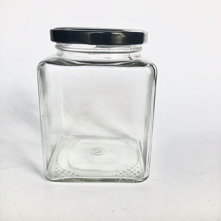 quantity production Square honey jelly pickles sealed storage food jar seasoning jar with lid