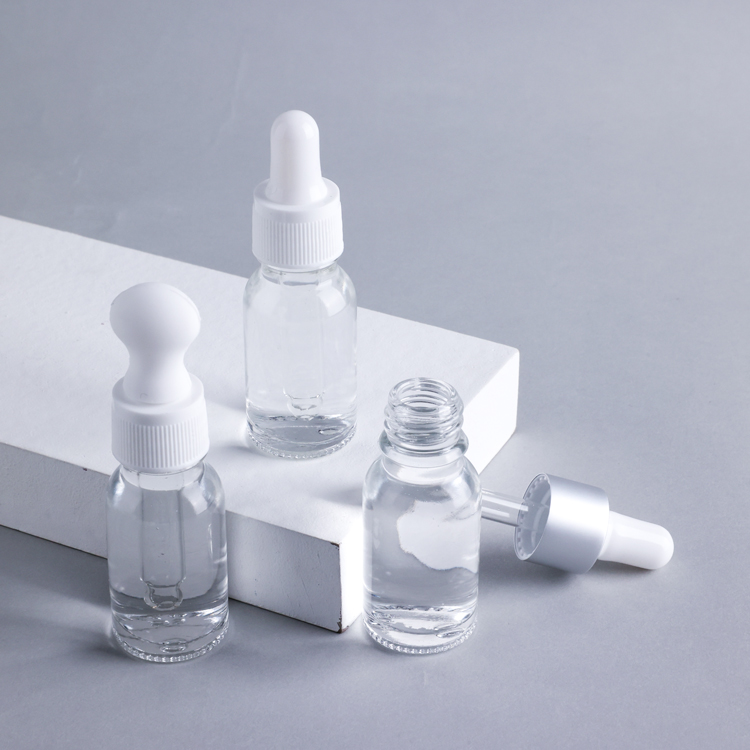 ready to ship 10ml 12ml 15ml essential oil bottle clear glass dropper bottle for aroma perfume skincare packaging