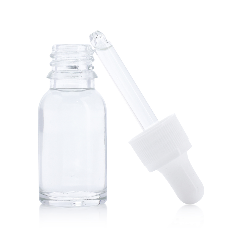 ready to ship 10ml 12ml 15ml factory price in stock clear cosmetic empty glass essential oil dropper bottle