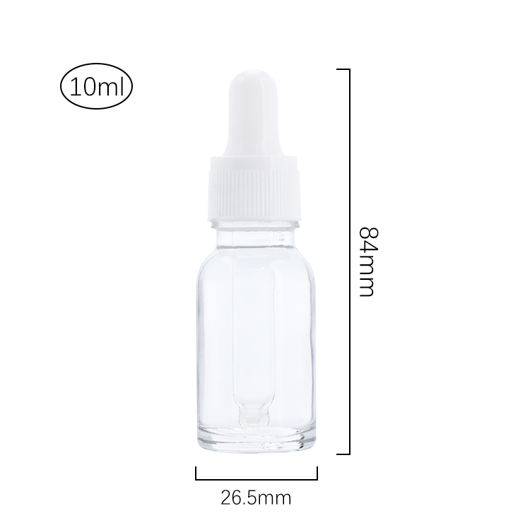 ready to ship 10ml 12ml 15ml factory price in stock clear cosmetic empty glass essential oil dropper bottle