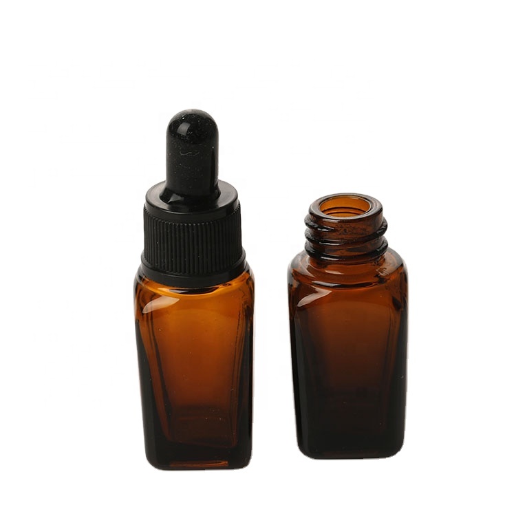 ready to ship 15ml 30ml square bottles amber square glass bottles 50ml 100ml square glass bottles with dropper