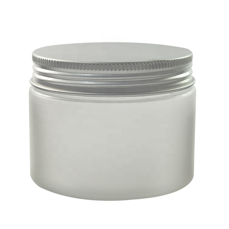 ready to ship! empty cosmetic butter scrub cream container 8oz 10oz fog white clear frosted plastic jar
