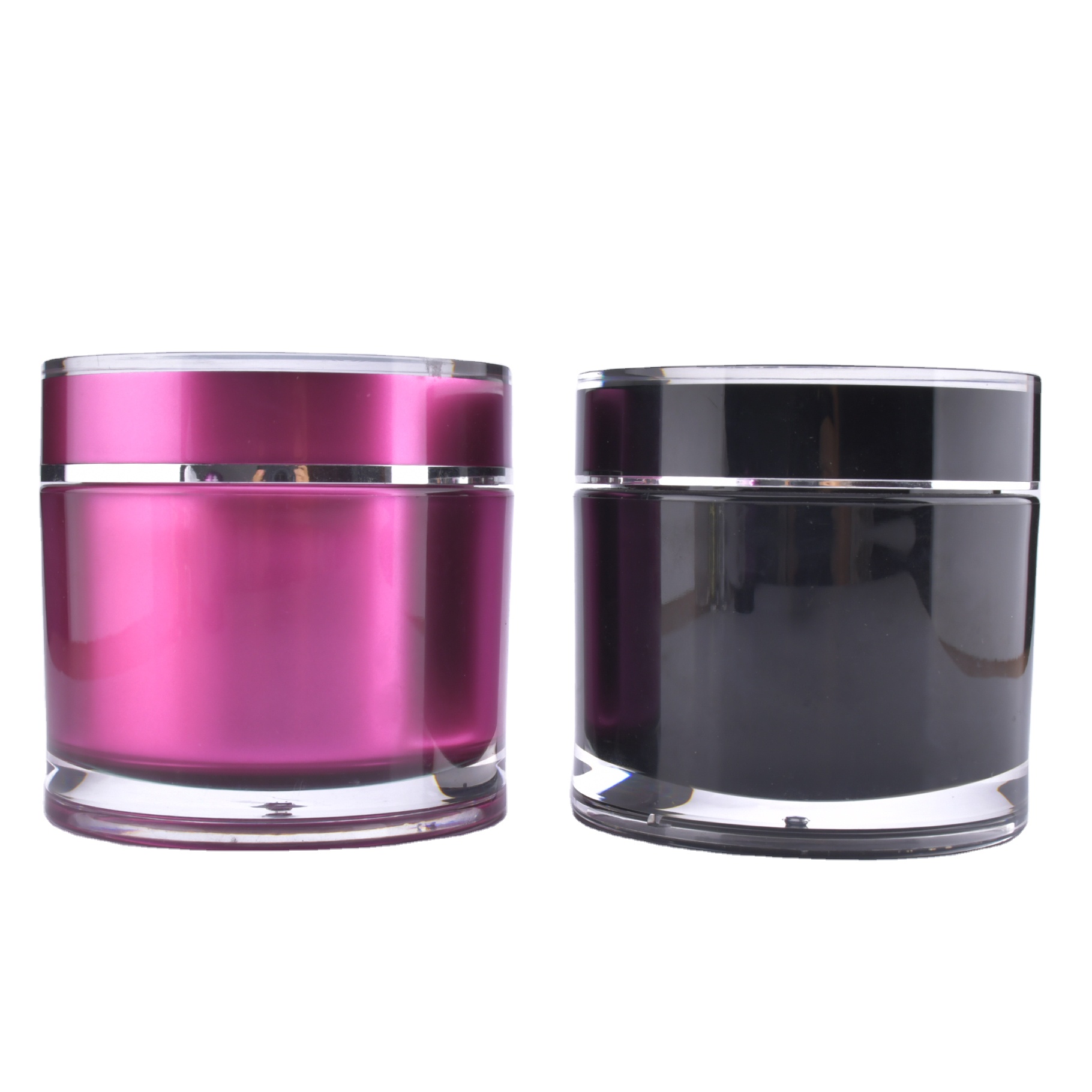 recipient pour soins de la peau 50g pots en acrylique emballage 100g