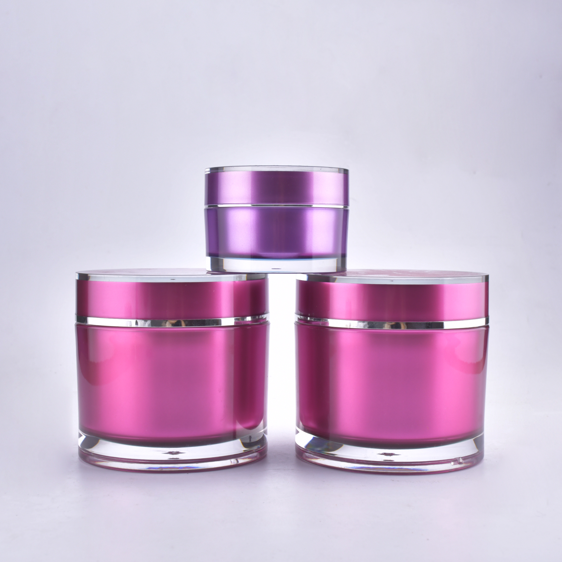 recipient pour soins de la peau 50g pots en acrylique emballage 100g
