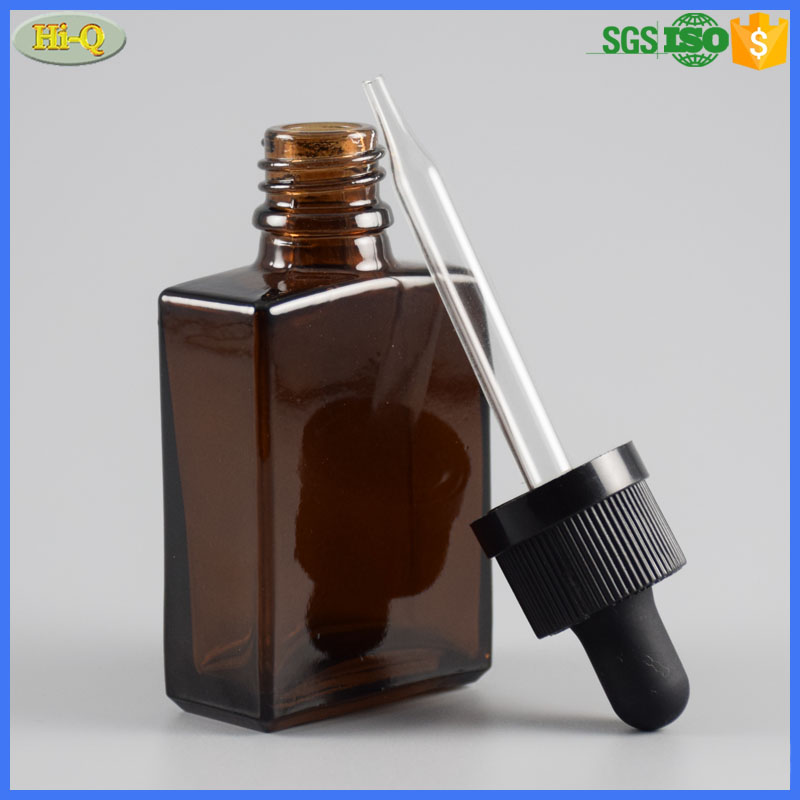 rectangle 1oz glass dropper bottle 30ml e liquid bottle square