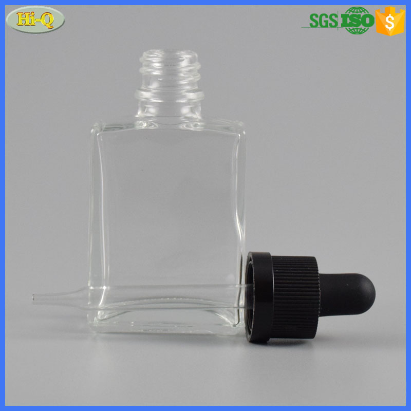 rectangle 1oz glass dropper bottle 30ml e liquid bottle square