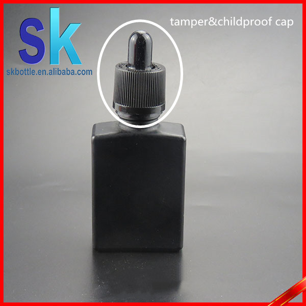 rectangular glass bottles 30ml square glass dropper bottles for e liquid with bottle packaging 30ml