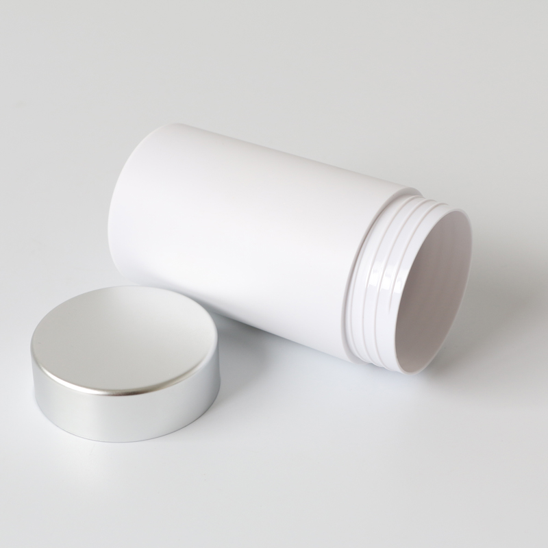 recyclable 150cc matte black PET Luxury softgel medicine bottle pill vitamin capsule tablet wide mouth