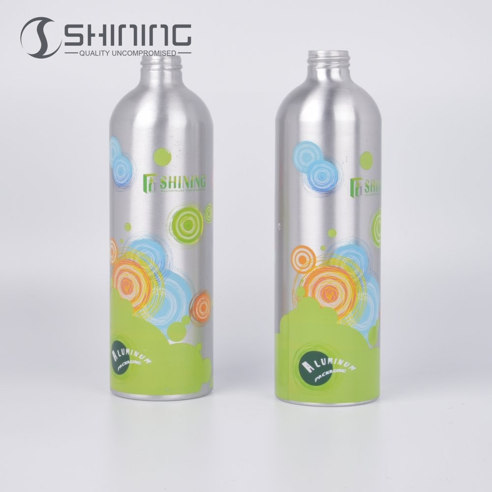 recycled aluminum bottle for lotion 750ml 1L