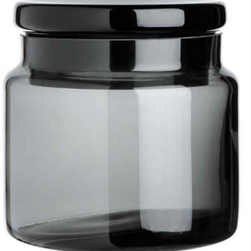 recycled empty thick luxury glass candle jar with cork