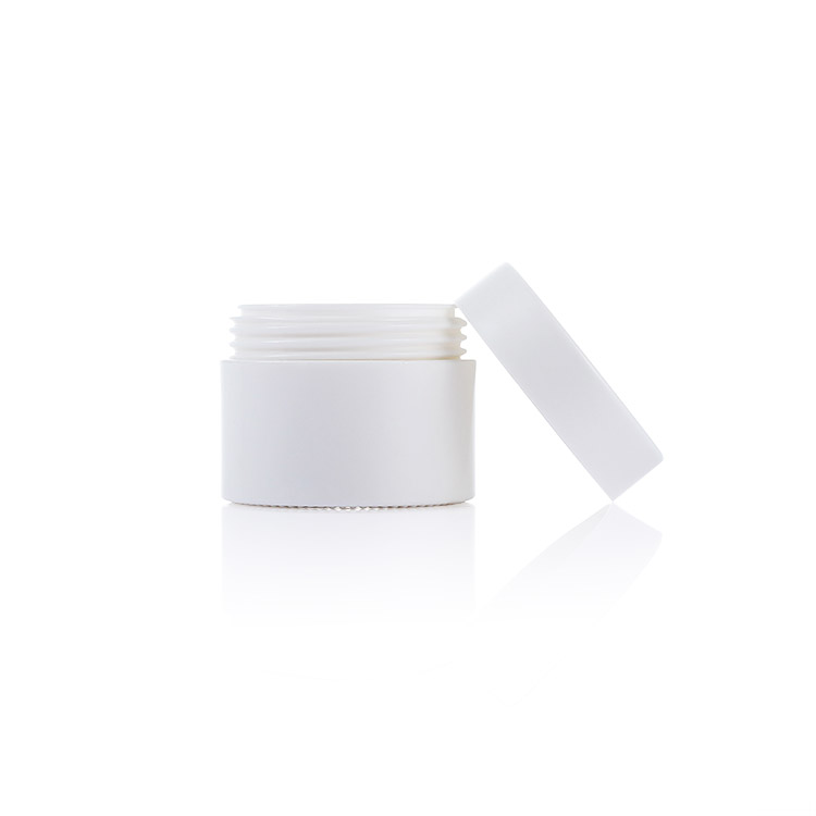 recycled white PLA Plastic Face Cream Storage Jars with screw cap