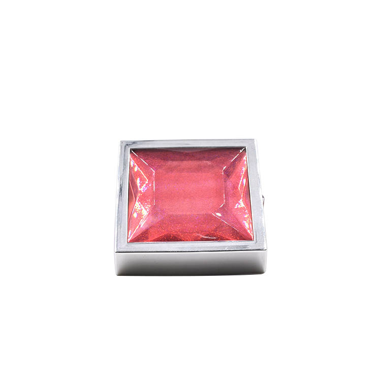 red double wall square 15g 30g 50g acrylic personal care face cream mask jar with white screw cap
