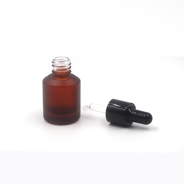 red eco friendly15ml 30ml slant shoulder oliver matte color black rubber head skin car glass dropper bottle with aluminum collar