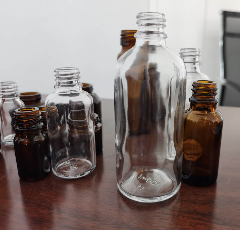 refillable 10ml clear frost glass spray bottle with mist sprayer tops Essential dropper oil serum container