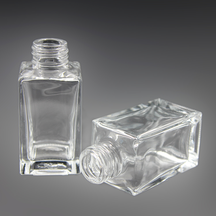 refillable 10ml clear frost glass spray bottle with mist sprayer tops Essential dropper oil serum container