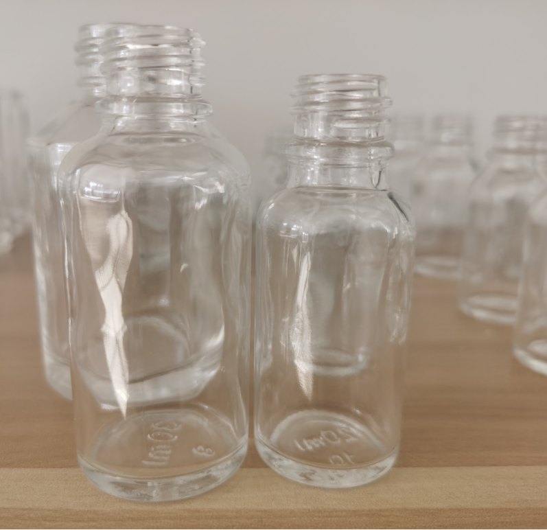 refillable 10ml clear frost glass spray bottle with mist sprayer tops Essential dropper oil serum container