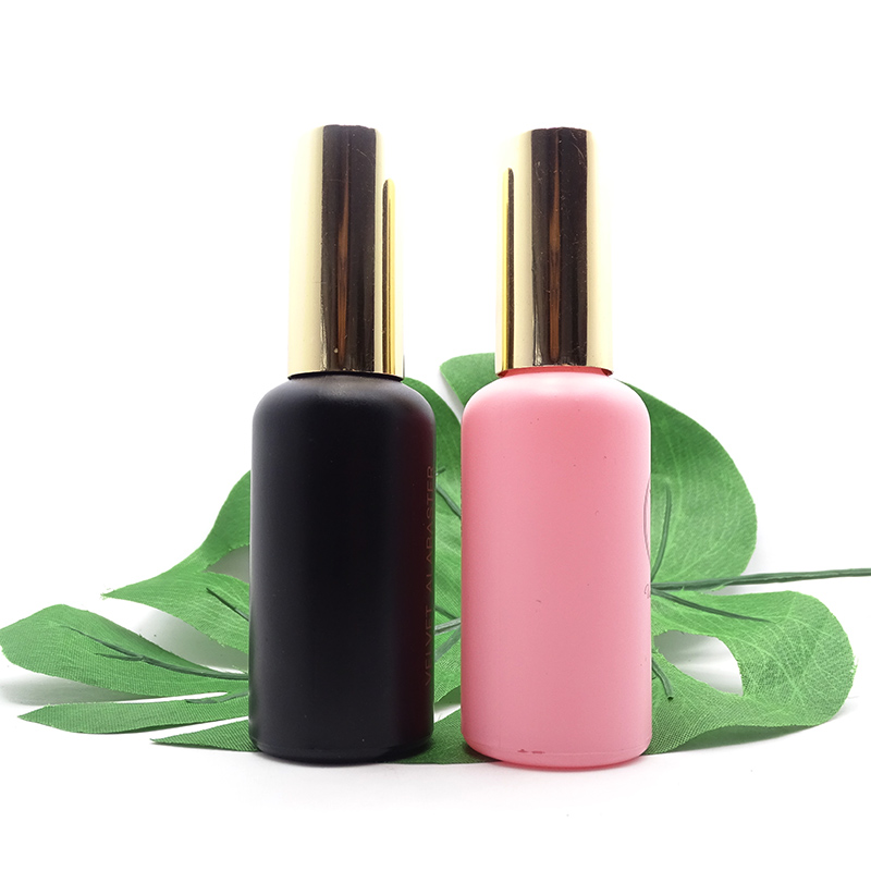 refillable 15ml 30ml 1oz 2oz 50ml 60ml matte black glass fine mist spray bottle with spray pump cap for hair spray