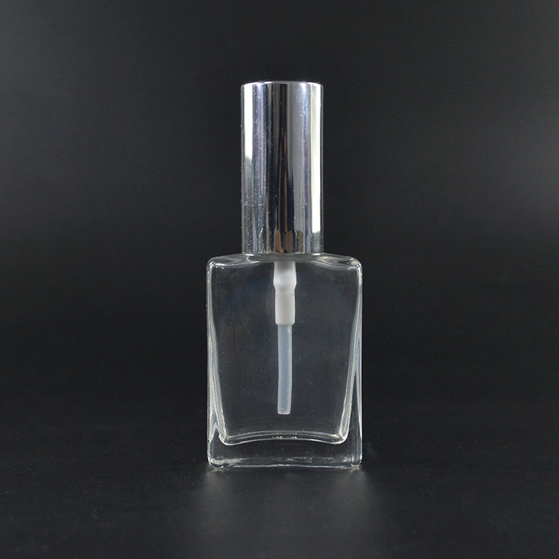 refillable 30ml 50ml 100ml clear black matte white rectangle glass spray perfume bottle