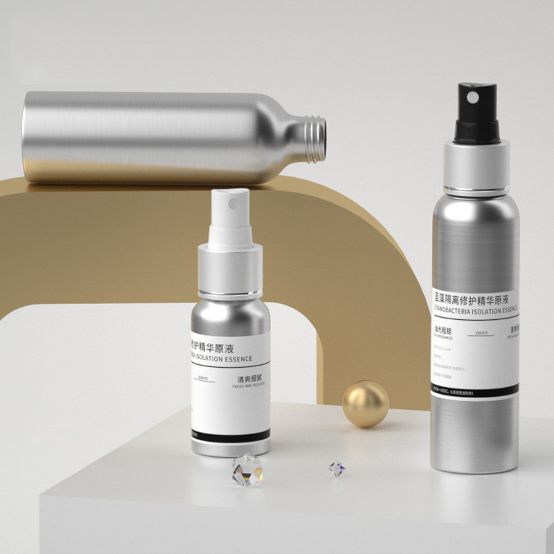 refillable empty custom 30ml 50ml 100ml pump aluminum perfume spray bottle