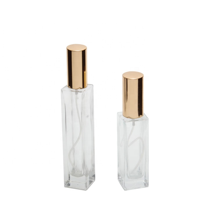 refillable personal care industrial use perfume bottle 50ml rectangular perfume bottle unique shape spray bottles