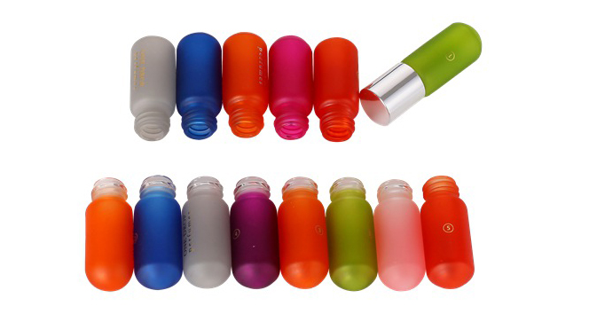 roller bottle frosted cosmetic use gold roller ball bottle