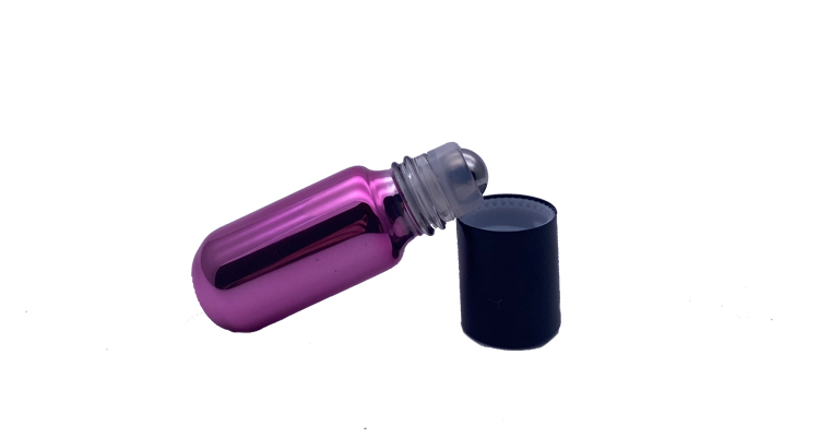 roller bottle frosted cosmetic use gold roller ball bottle