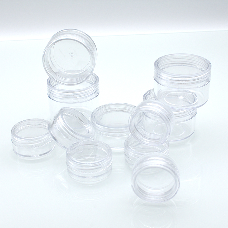 round clear plastic containers 2g 2.5g 3g 5g 10g plastic jars 2ml 5ml 2.5ml 30ml 10ml 20ml 25ml 3ml 15ml plastic containers jar