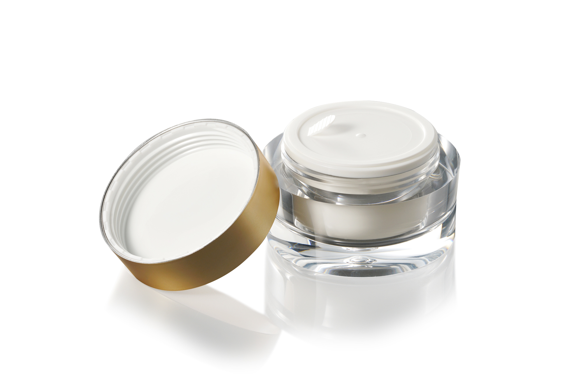 round cream container cosmetic jar