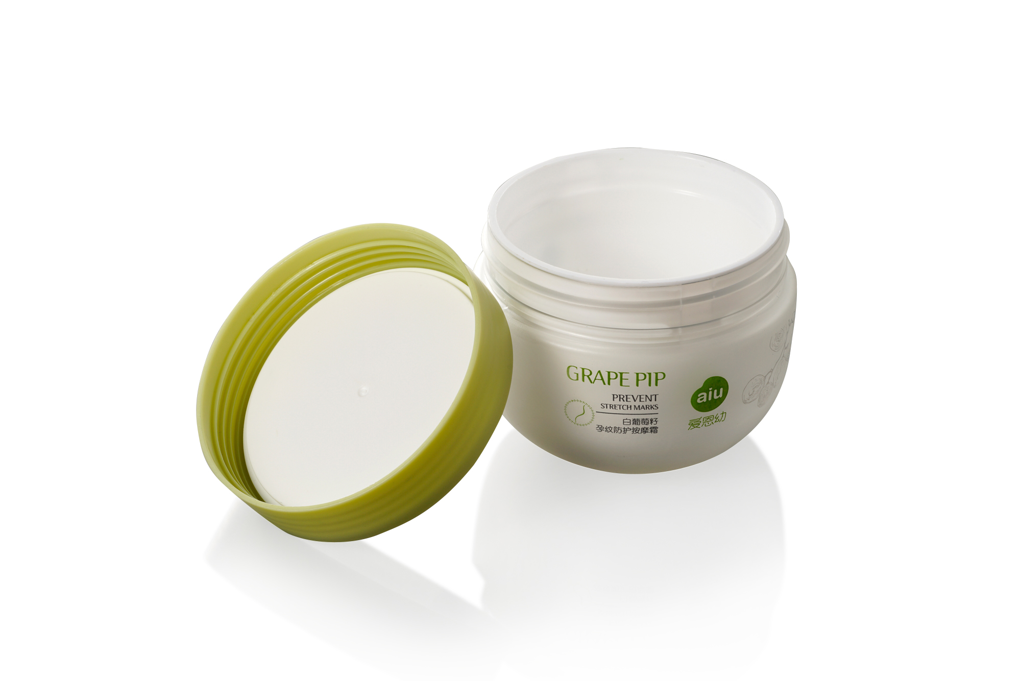 round cream container cosmetic jar