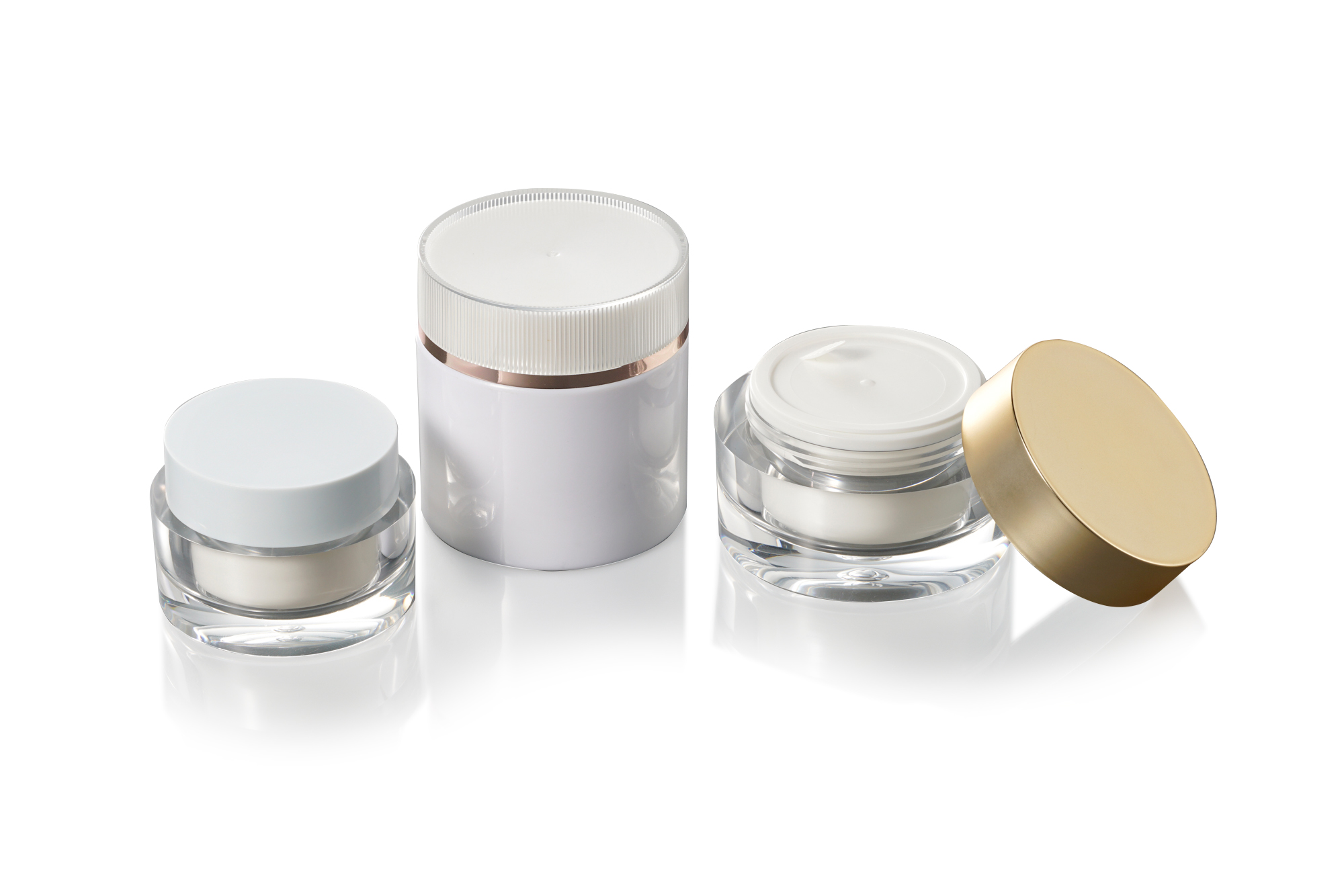 round cream container cosmetic jar