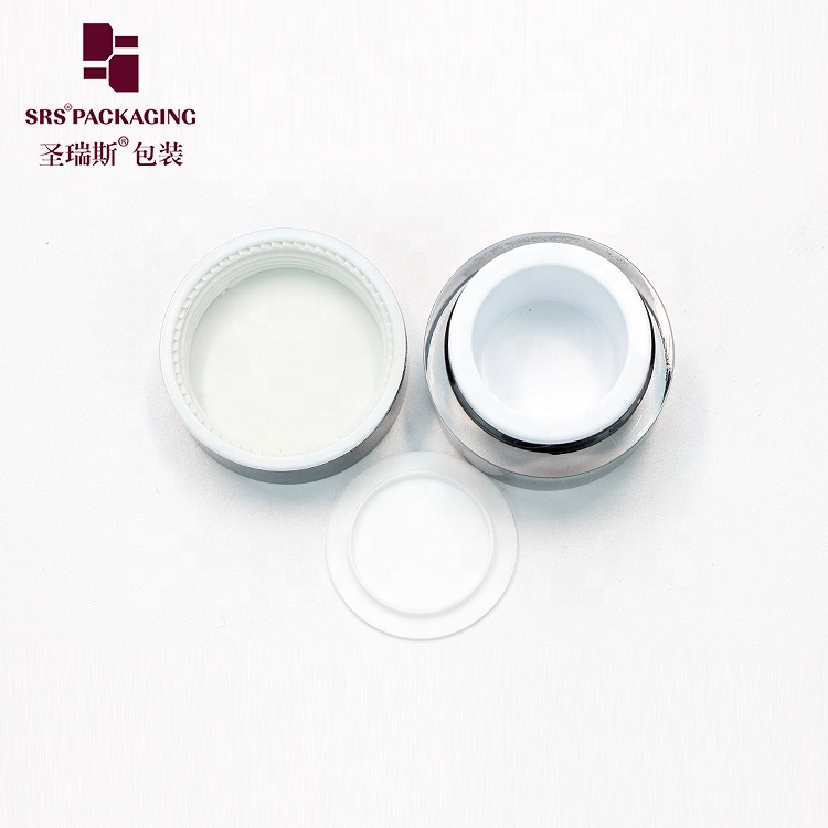 round cylinder paint black cosmetic acrylic mini cream jar 5g