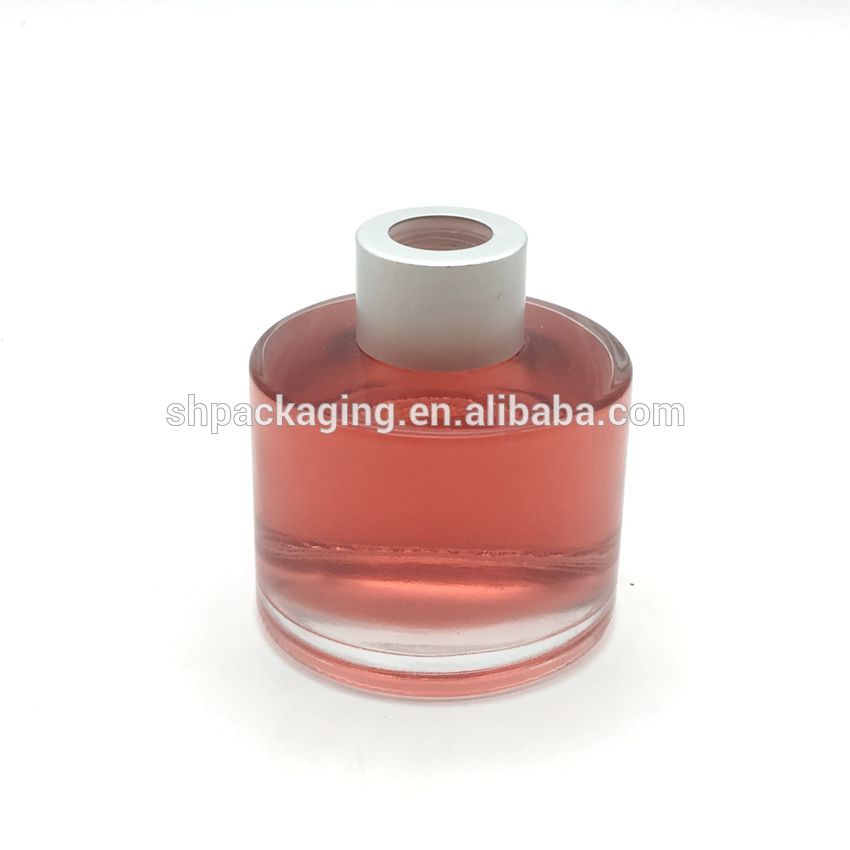 round glass bottle 28/410 aluminium cap 100ml oil diffuser for aromatherapy