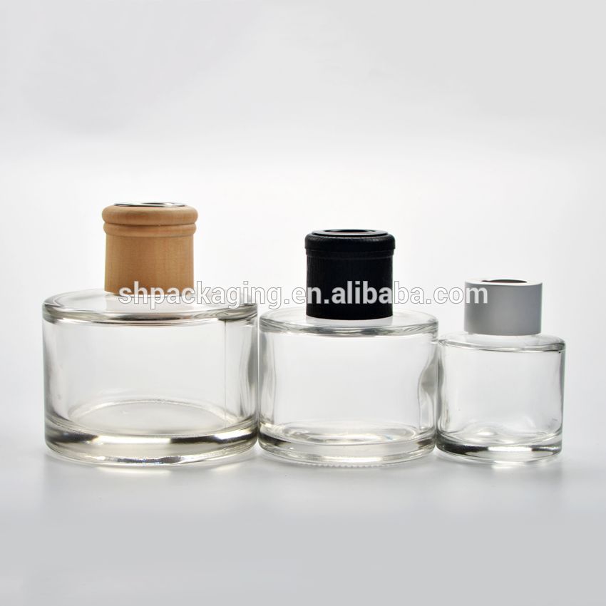 round glass bottle 28/410 aluminium cap 100ml oil diffuser for aromatherapy