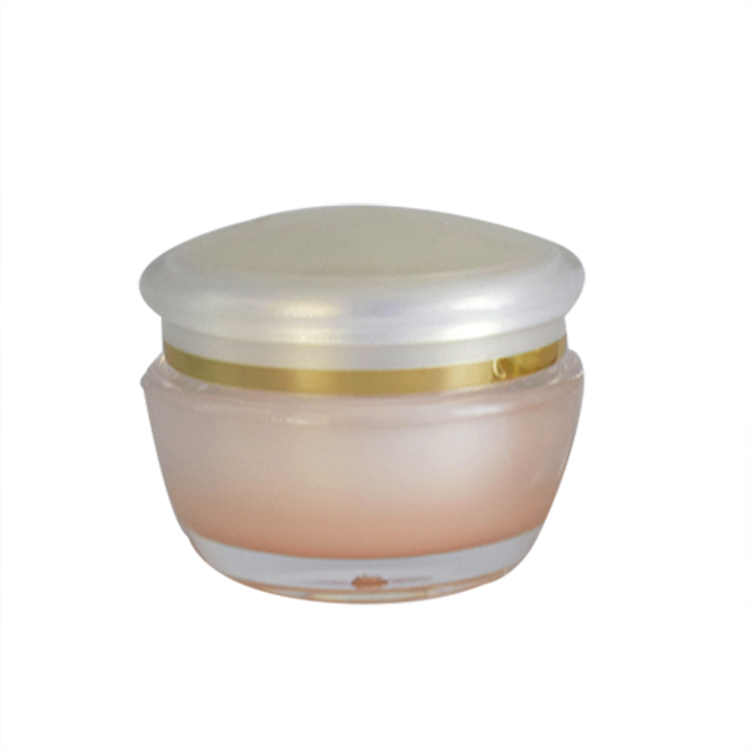 round gradient orange 15g 30g 50g acrylic body cream jar face mask jar for skin care container