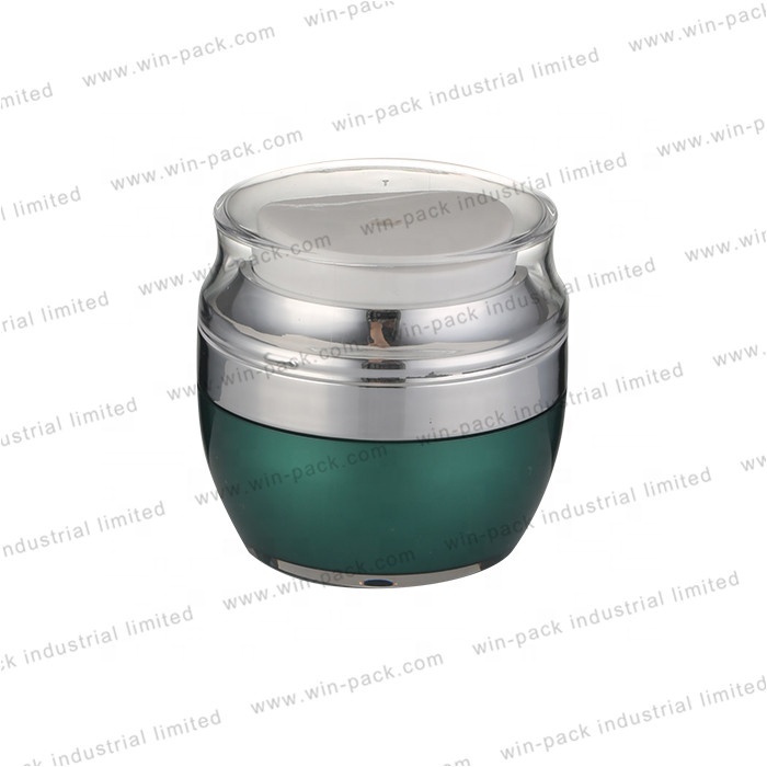 round shape color customized 15g 30g 50g airless jar cosmetic cream jar